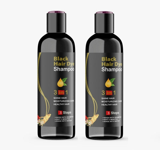 BLOSDREAM Black Hair Shampoo 3 in 1-100ml (Pack of 2) - MyHomeBazaar