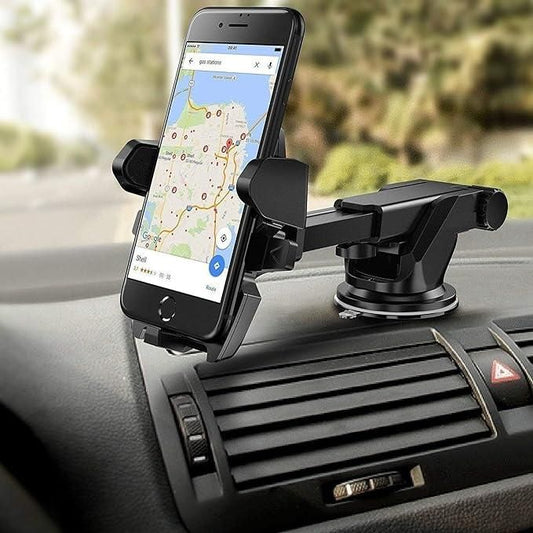 Revolex Zoom Star Pros Car Mobile Holder For Dashboard Black - MyHomeBazaar